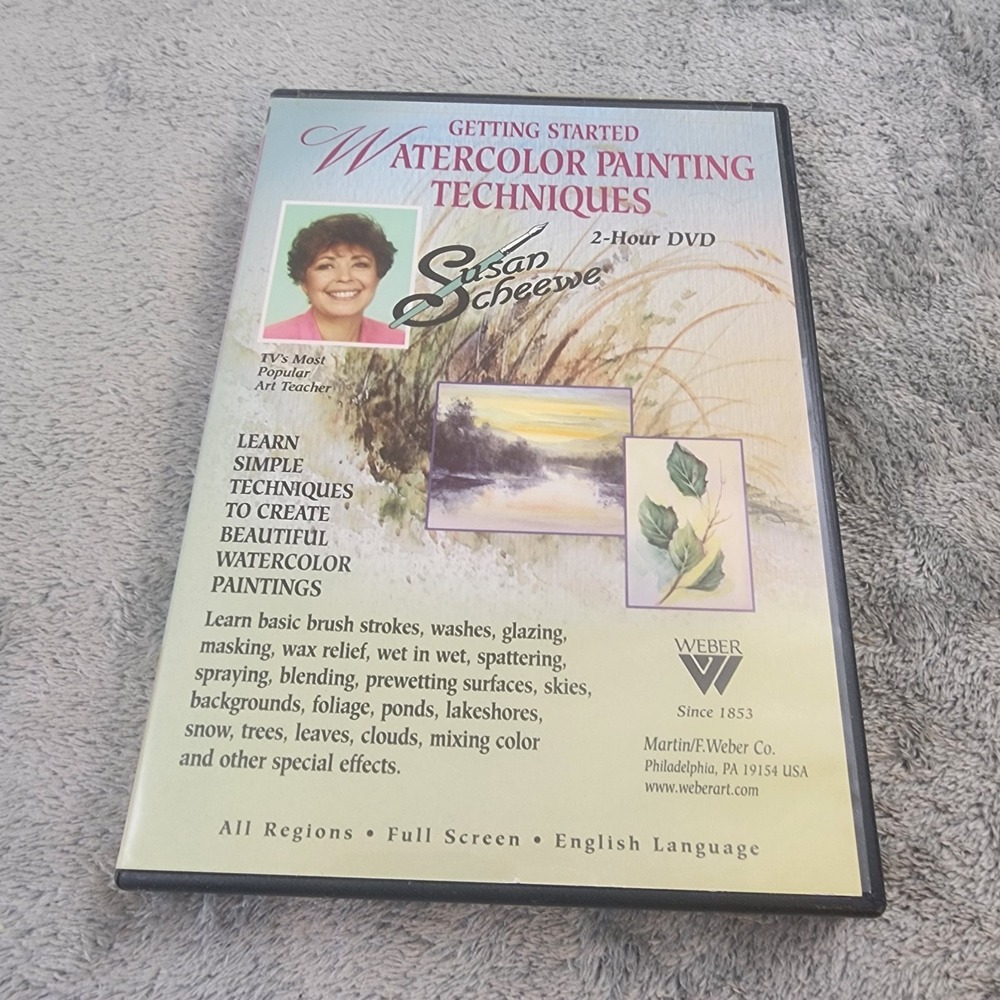 Getting Started Watercolor Painting Techniques Susan Scheewe‎ art teaching DVD